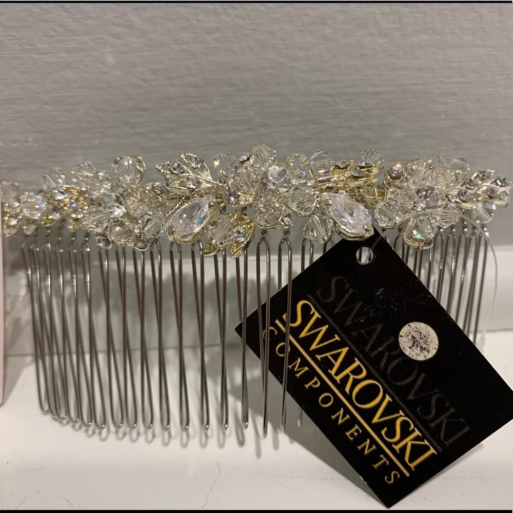 Swarovski Hair Clip Comb- New